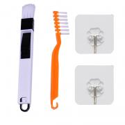 SwirlColor 2 in1 Window Slots Brush, Gap with Dustpan Brush, Cleaning Tools Screen Window, Keyboard Brush -1 piece (Type 1)