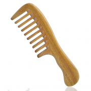 Wide Tooth Comb Green Sandalwood Anti Static Wooden Hair Comb for Hair Care, Quality Comb for Women Men Long Curly Hair